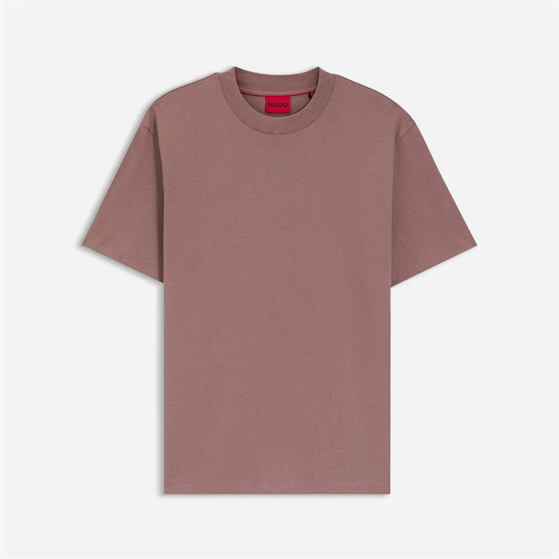 HUGO Herren Dapolino T Shirt Hell/Pastellbraun