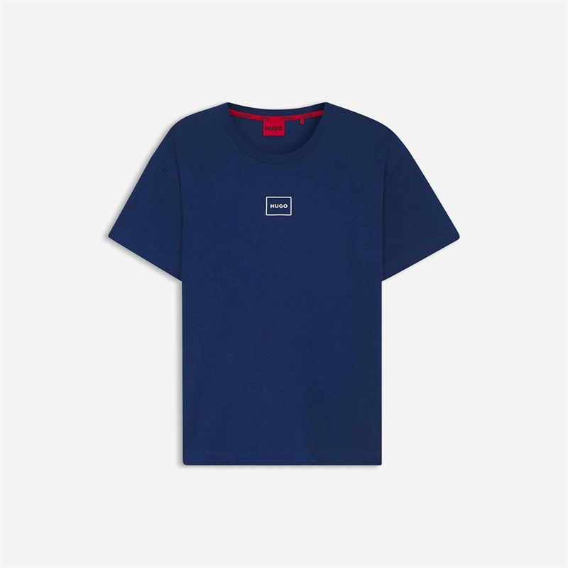 HUGO Herren Laze T Shirt Mittleres Blau