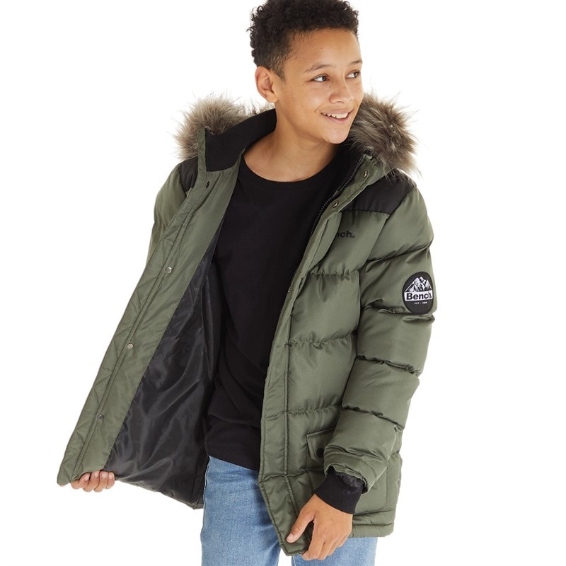 Bench Parka rembourré Garçon Axels kaki