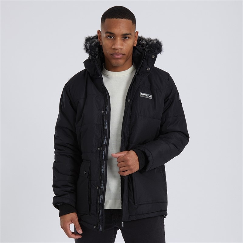 Bench Heren Koufax Gevoerde Parka Zwart