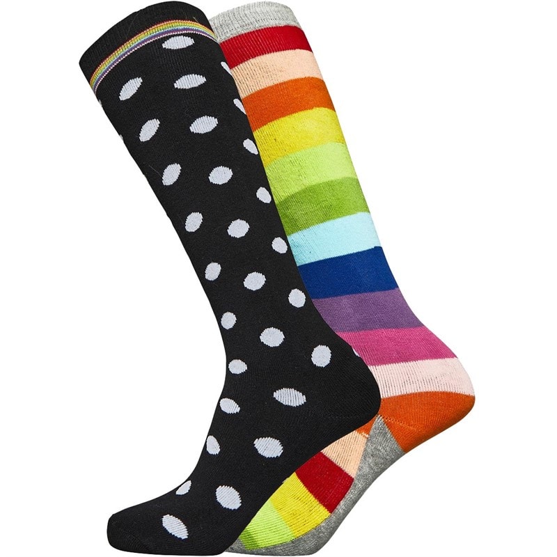 Bench Dames Elisabetta Twee Paar Welly Sokken Zwart/Grijs Melange