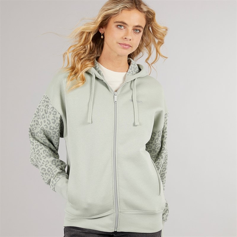 Bench Hoodie met ritssluiting Dames Sage