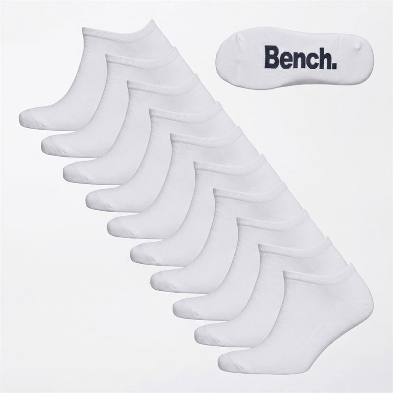 Bench Sokken Heren Cagney Ten Pack Trainer Liner Wit