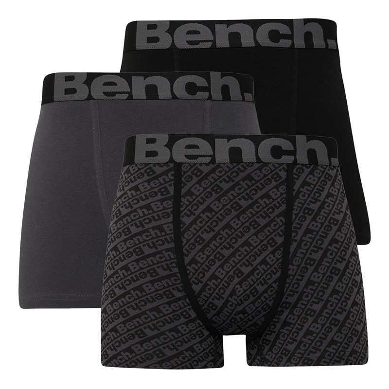 Bench Vildar bokserki 3 szt. dla niego kolor AOP/czarny/ciemnoszary
