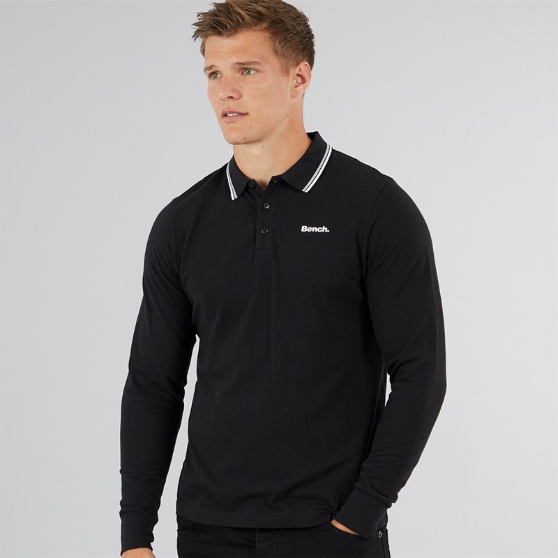 Bench Heren Telles Polo Shirt Zwart