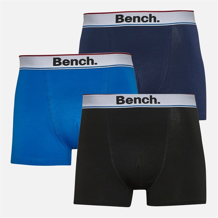 Bench Heren Brayan Drie Pak Onderbroeken Royal / Zwart / Navy
