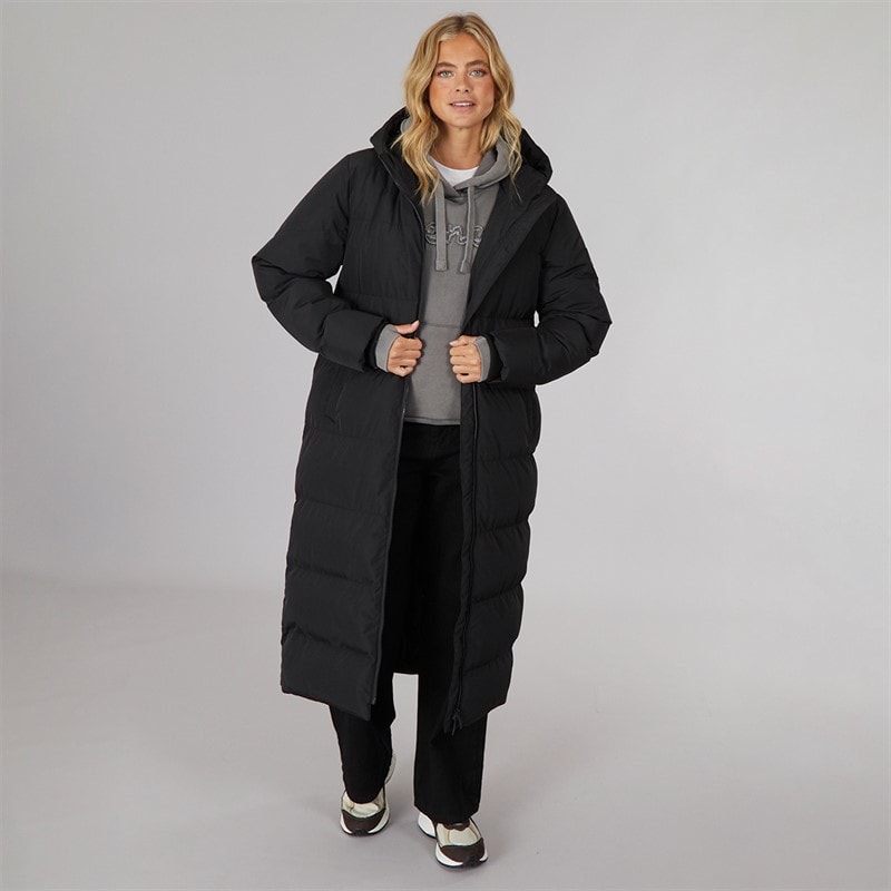 Bench Veste Imperméable Longue Elli Femme Noir