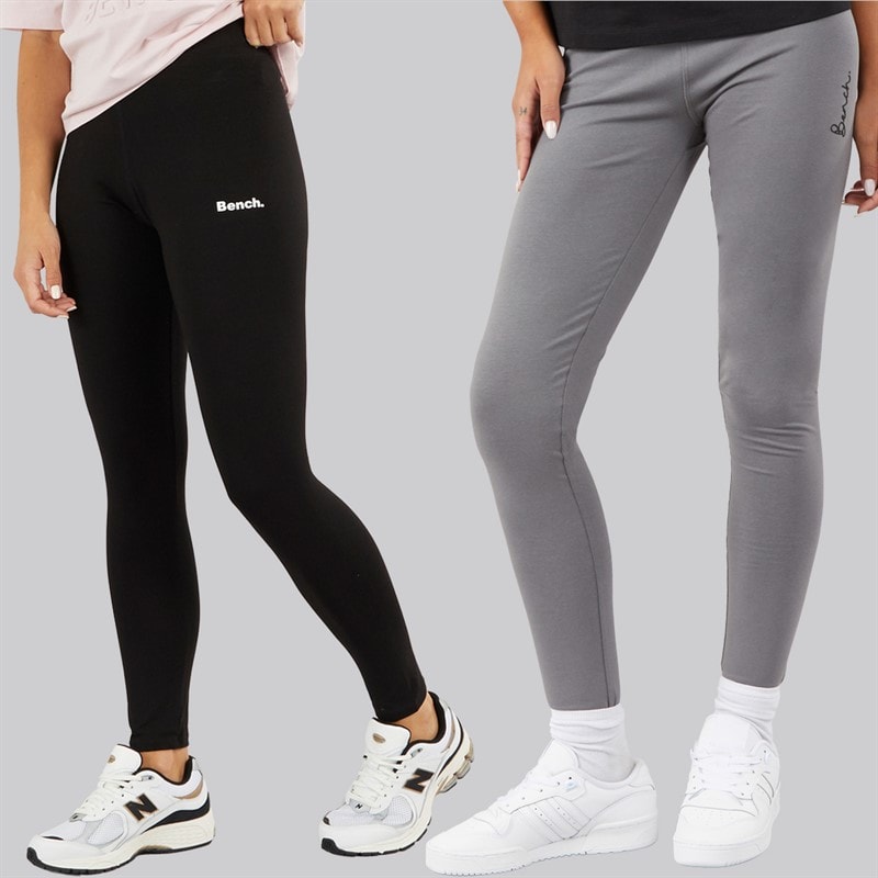 Bench Damen Zweierpack Leggings Schwarz / Anthrazit