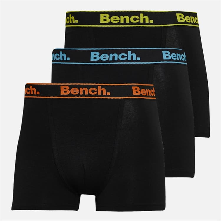 Bench Heren Wenzel Drie Pak Boxershorts Zwart