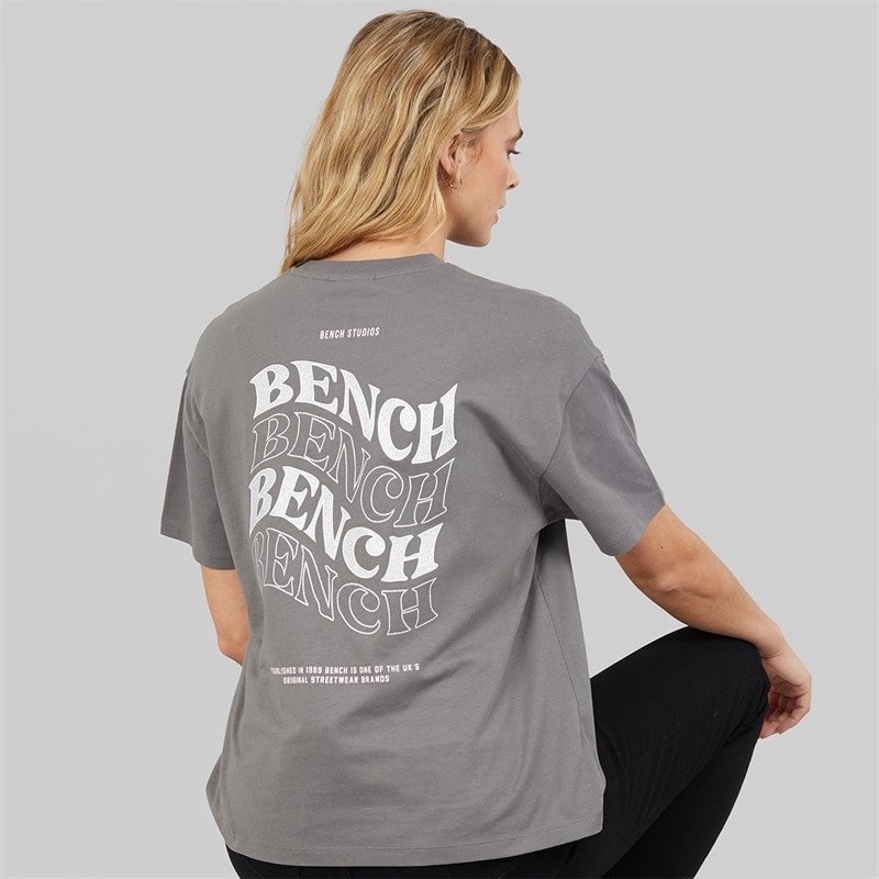 Bench Dames Renna T-shirt Charcoal