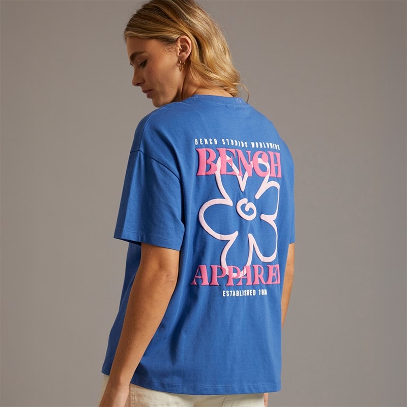 Bench Dames Dernia T-shirt Cobalt Blue