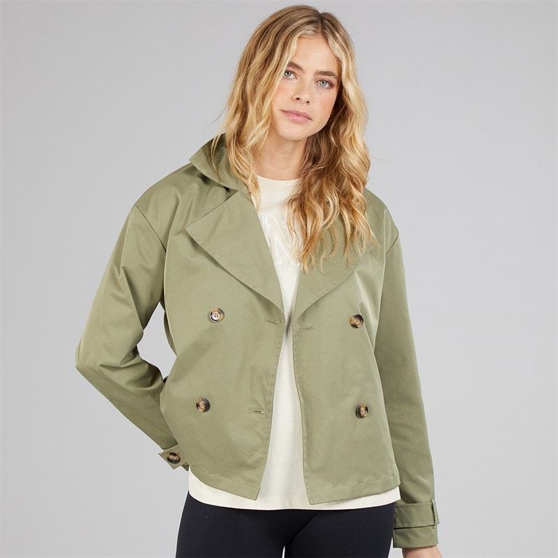 Bench Dames heuplengte trenchcoat Khaki