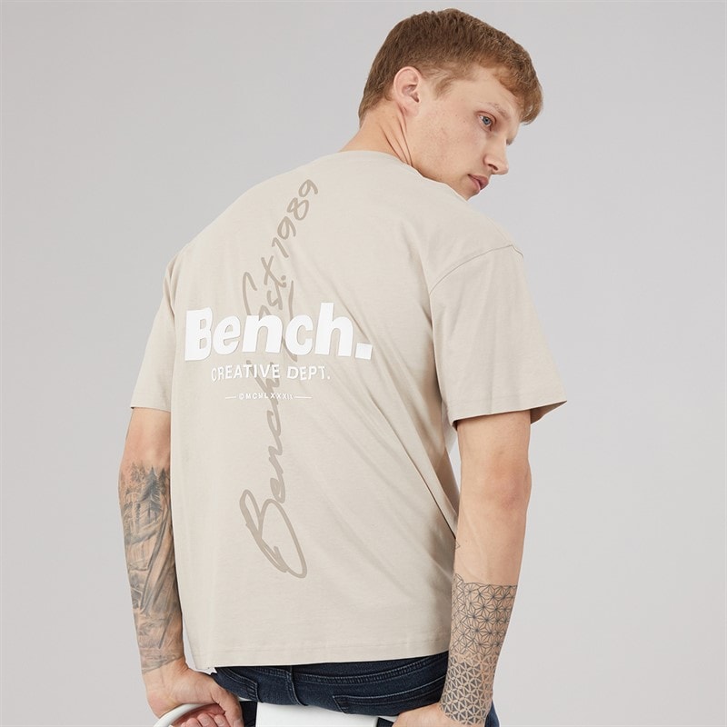 Bench Terlon T-shirt oversize dla niego kolor Stone Grey