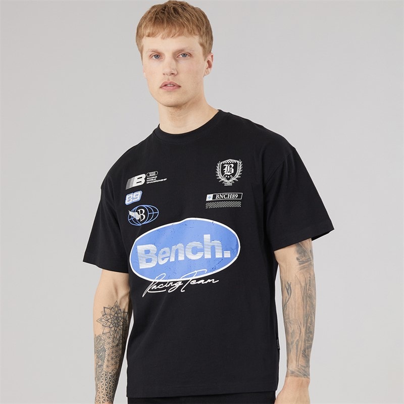 Bench Alvera luźny T-shirt dla niego kolor Czarny