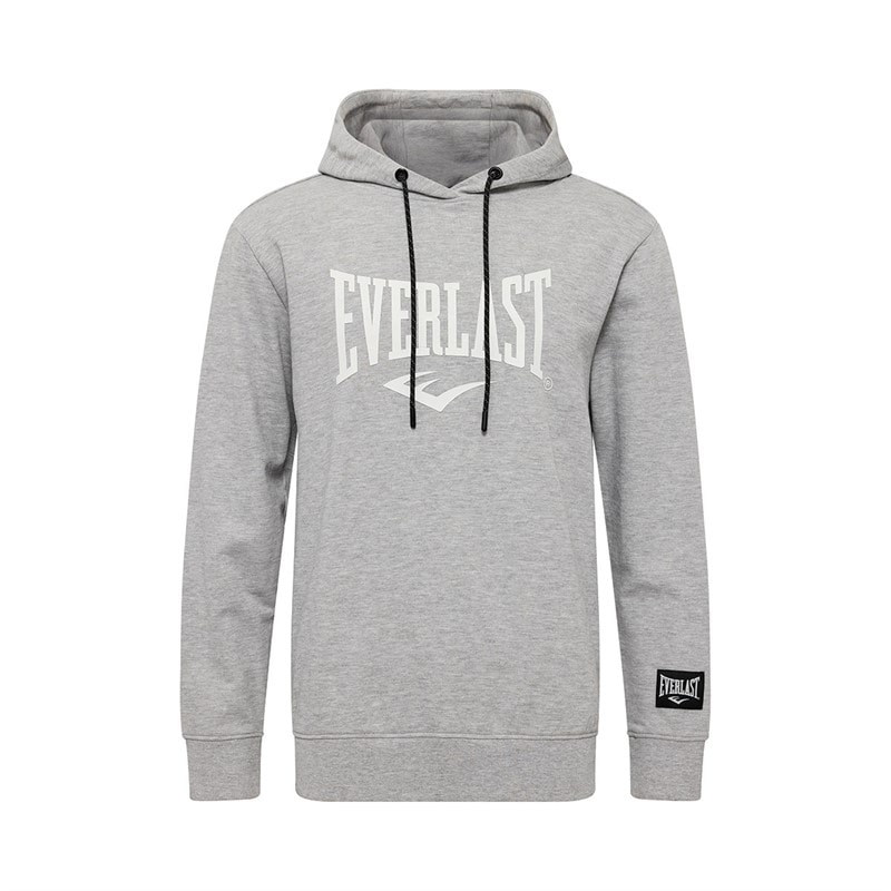 Everlast Grauer Melange Hoodie mit großem Logo Herren