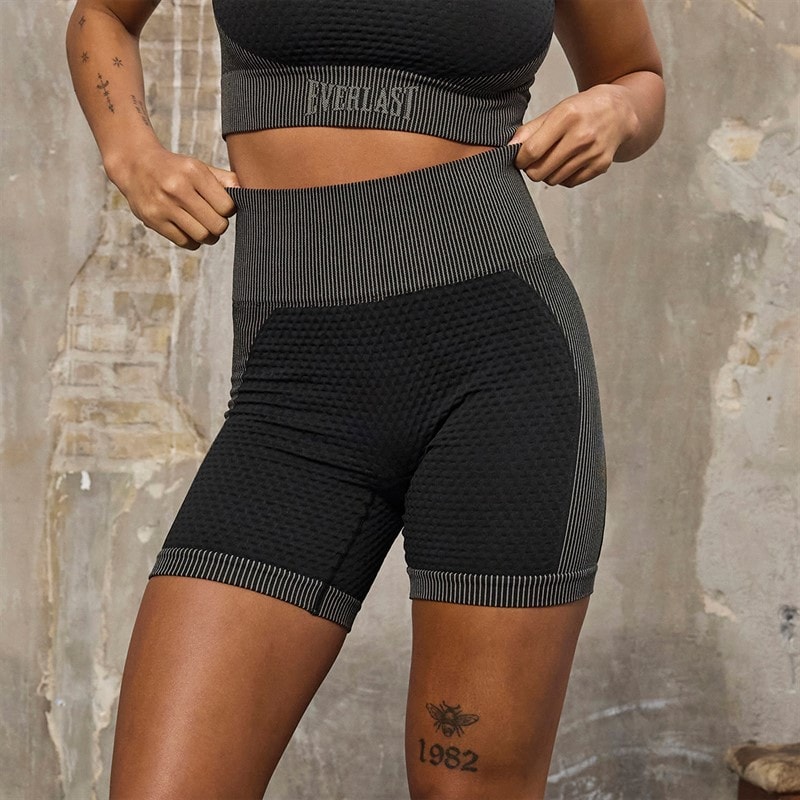 Everlast Shorts sans couture Femme Noir