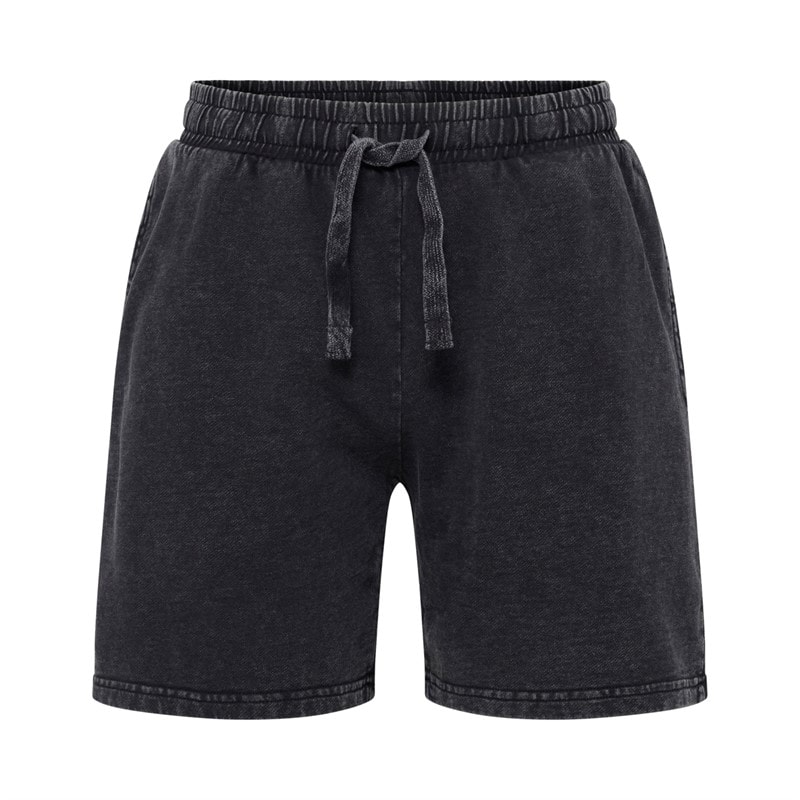 Everlast Heren Gewassen Sweatbroek Korte Broek Black Beauty