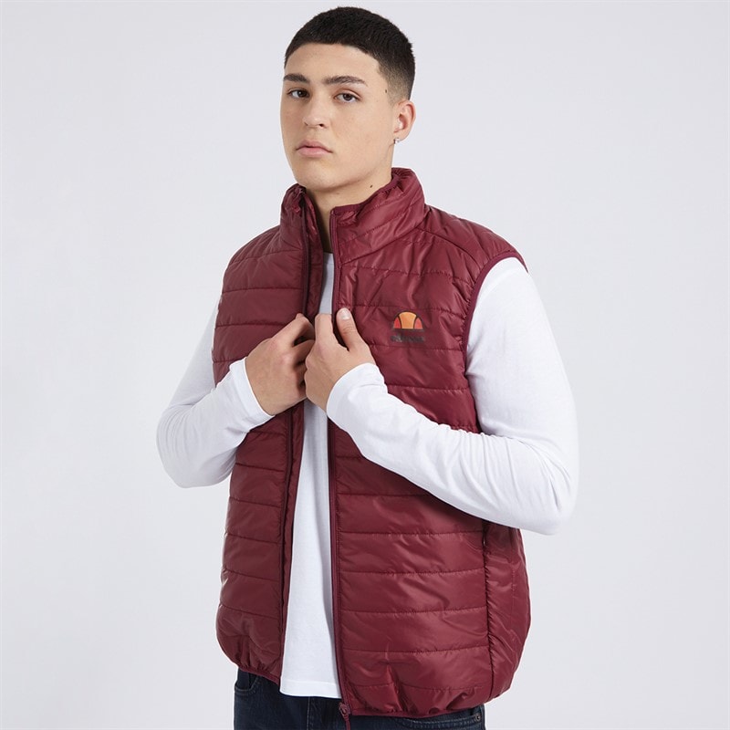 Ellesse Heren Portina Bodywarmers Bordeauxrood