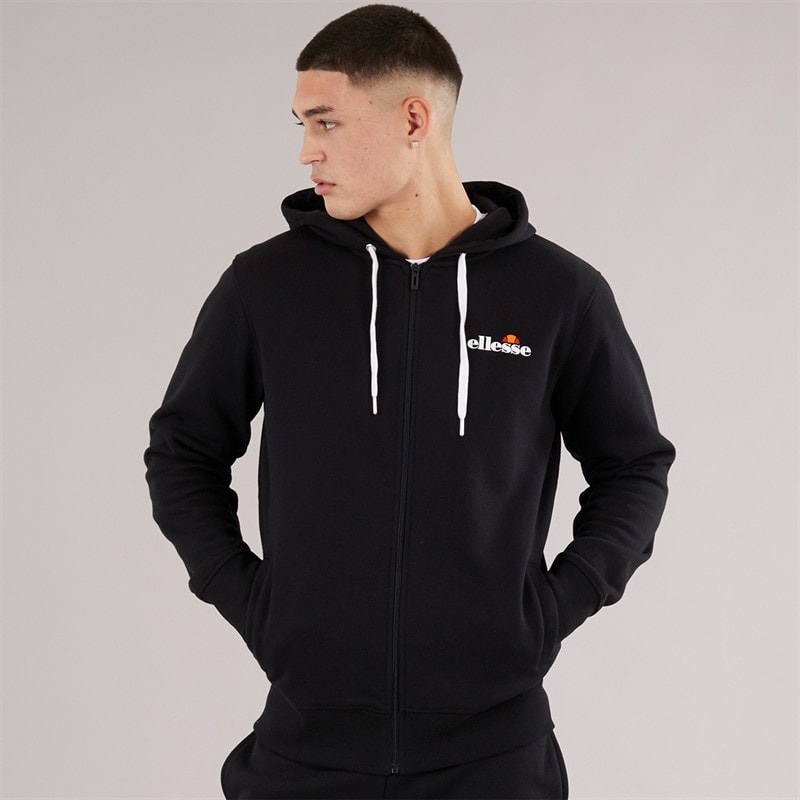 Ellesse Heren Klemerio Volledige Rits Hoodie Zwart