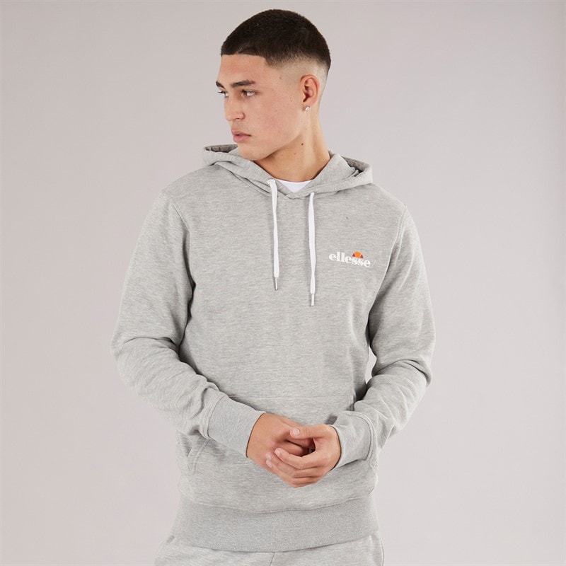 Ellesse Heren Giffone Hoodie Light Grey Marl