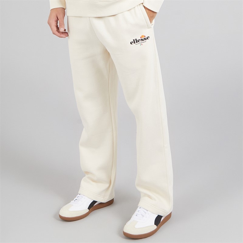 Ellesse Heren Rulle Relaxed Fit Rechte Pijp Joggers Off White