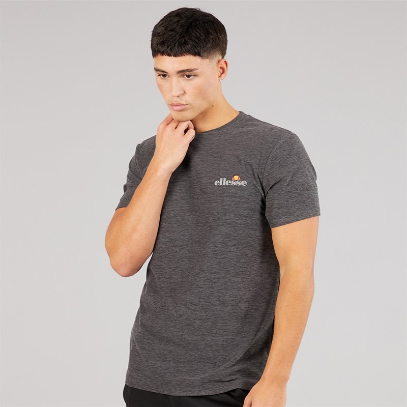 Ellesse Heren Dundalk Hardloop Top Black Marl