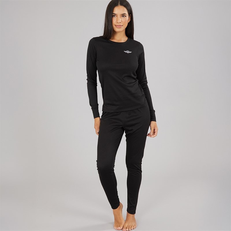 Board Angels Hauts de Sport Performants Baselayer Femme Noir
