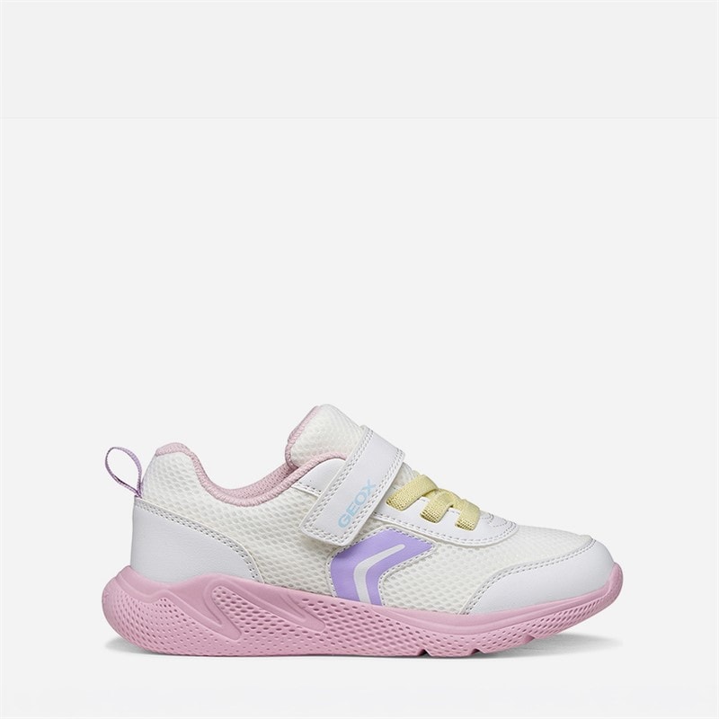 GEOX Baskets Junior Fille Sprintye Blanc/Rose