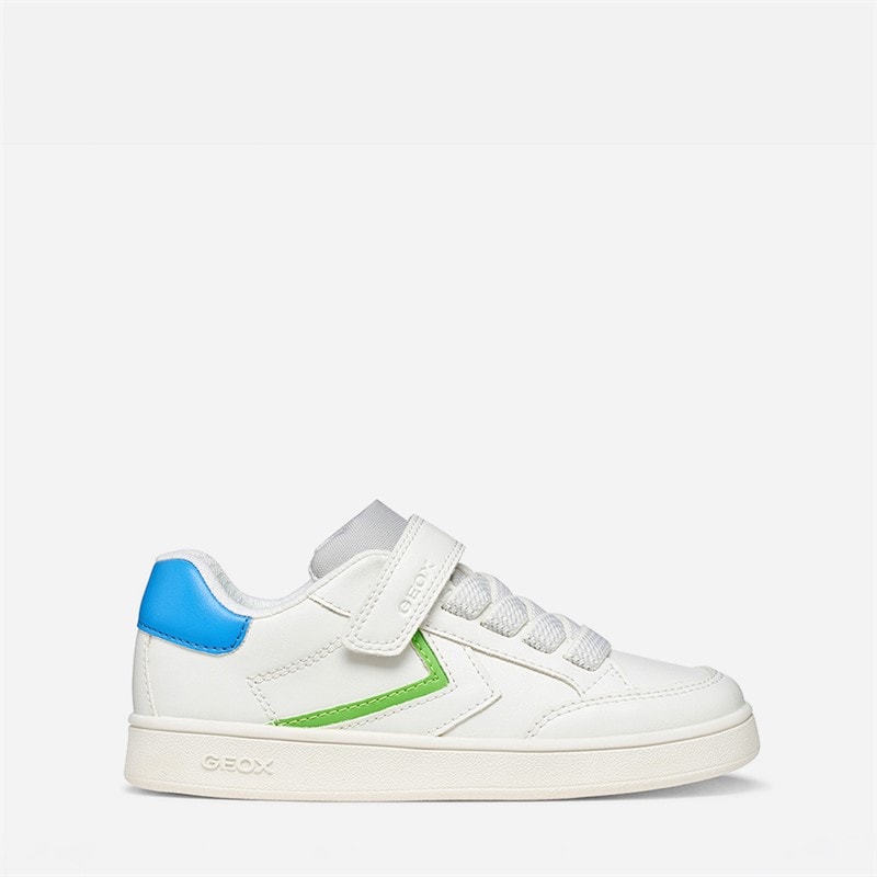 GEOX Baskets Eclyper Garçon Blanc/Vert Clair Blanc/Lt Green