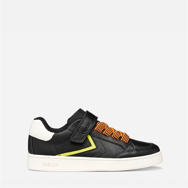 GEOX Baskets Eclyper tout-petits Garçon Noir/Orange