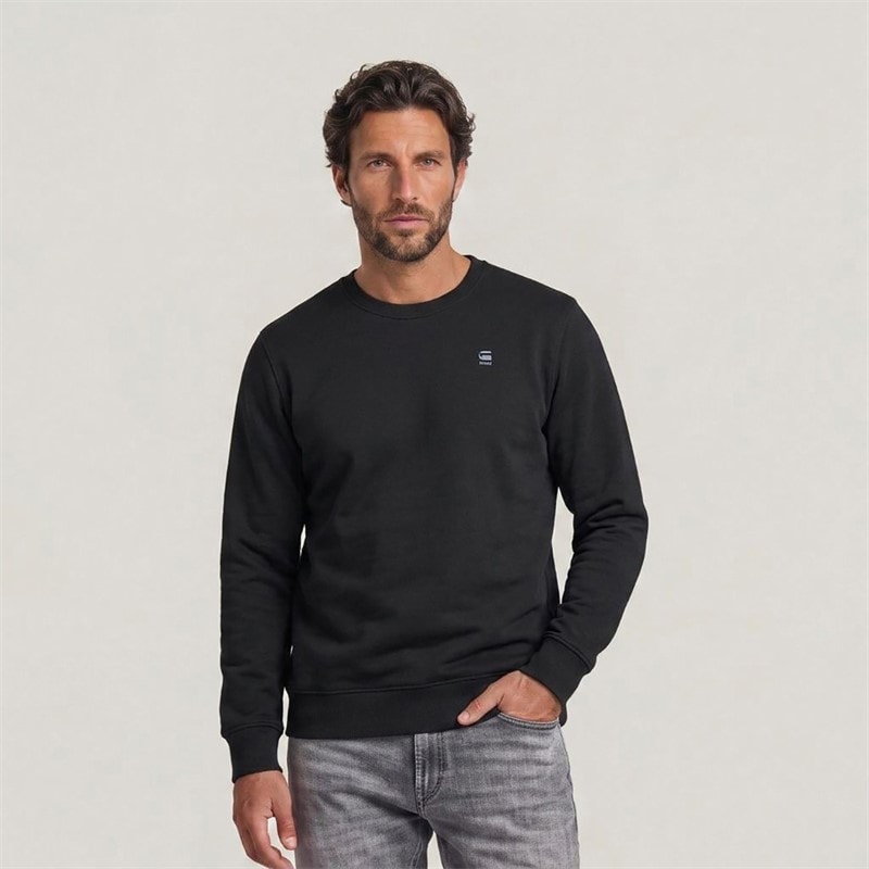 G-STAR Heren Core Sweatshirt Zwart