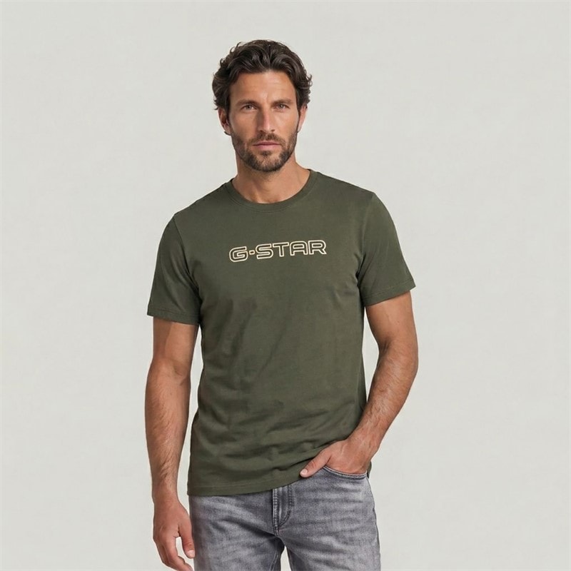 G-STAR Heren Slim T Shirt Grijs
