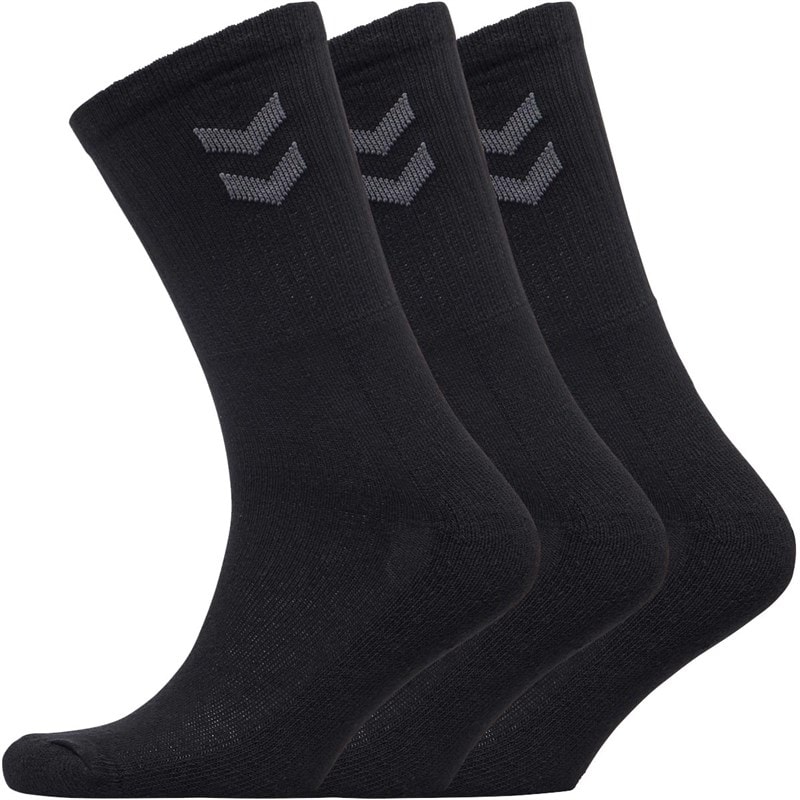 Hummel Drie paar crew sokken zwart