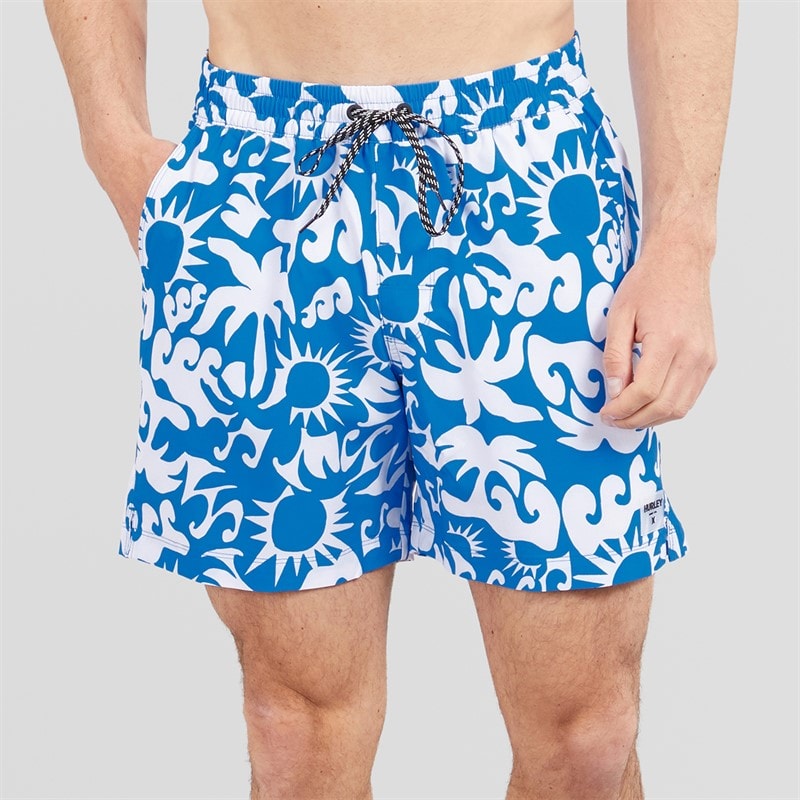 Hurley Heren Zonnige Kust Volley Zwembroek Blauw