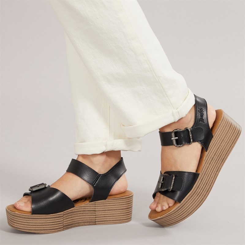 Blowfish Dames Leeds Sandalen Zwart