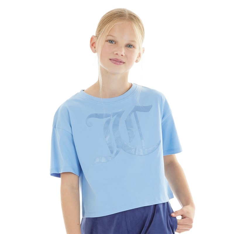 Juicy Couture T-shirt ample Bleu Della Robbia filles