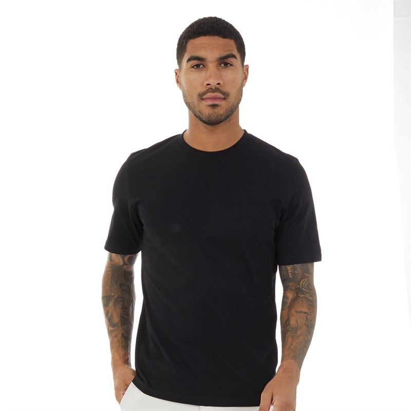 JACK & JONES Herren Relaxed T-Shirts Schwarz