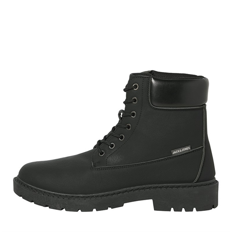JACK & JONES Heren Thames PU Laarzen Antraciet
