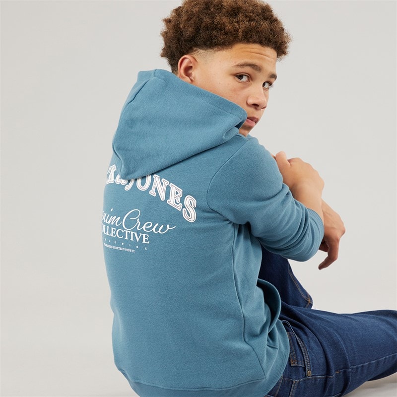 JACK & JONES Sweat à Capuche Brandes Back Garçon Vue Océan