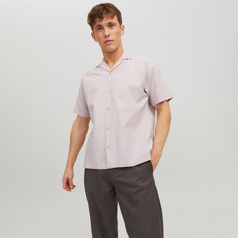JACK & JONES Heren Zomer Resort Kort Ruis Vlag