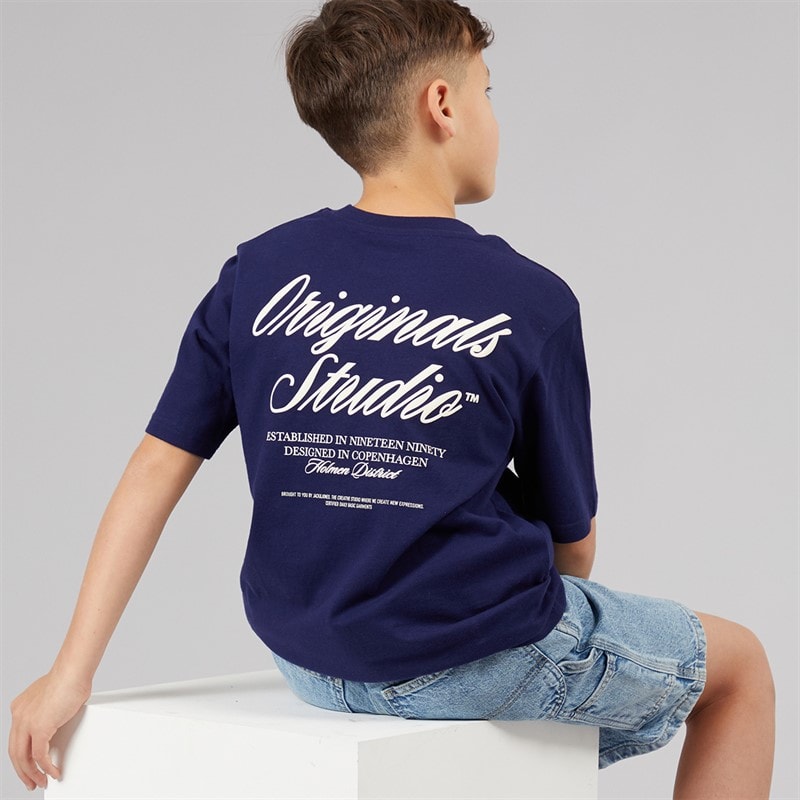 JACK & JONES Jongens Norrebro T-shirt Ocean Cavern