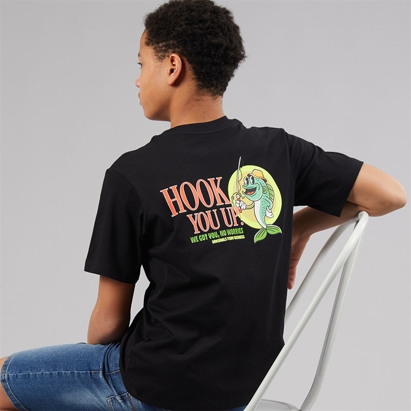 JACK & JONES Jongens Bigwig T-shirt Zwart