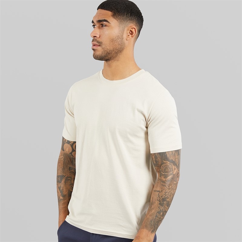 JACK & JONES Herren T-Shirt mit lockerem Schnitt Moonbeam