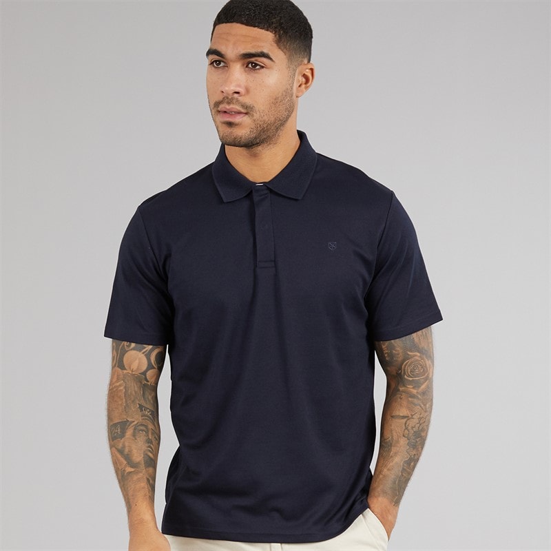 JACK & JONES Herren Crodney Poloshirt Night Sky