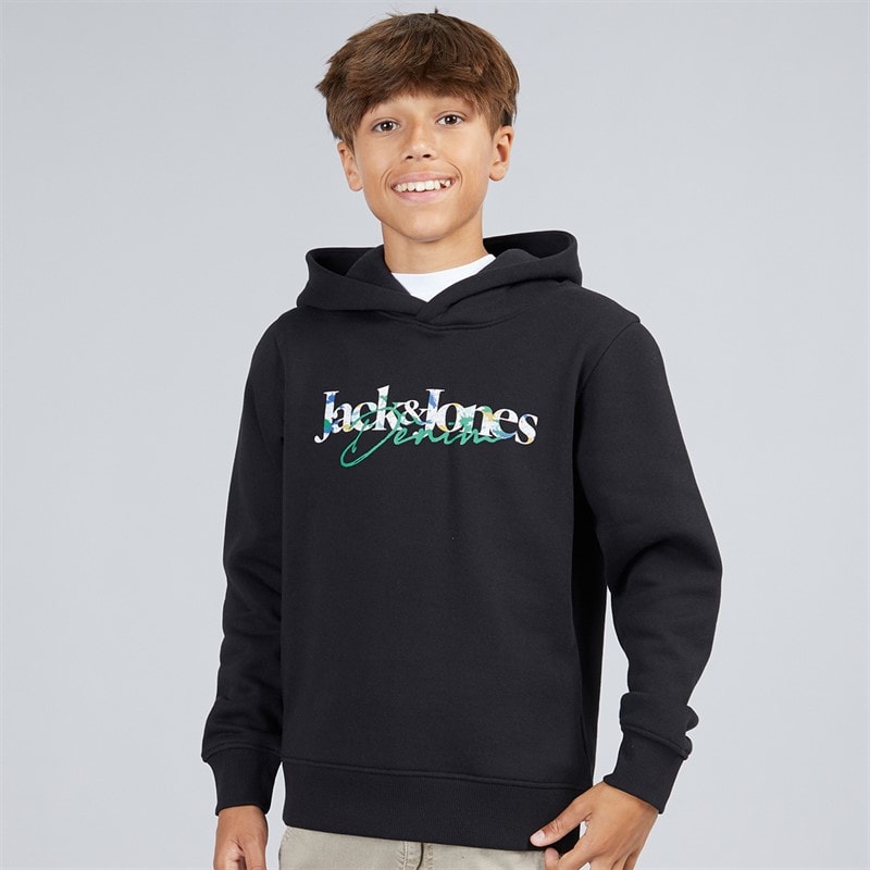 JACK & JONES Garçon Tom Hoodie Noir