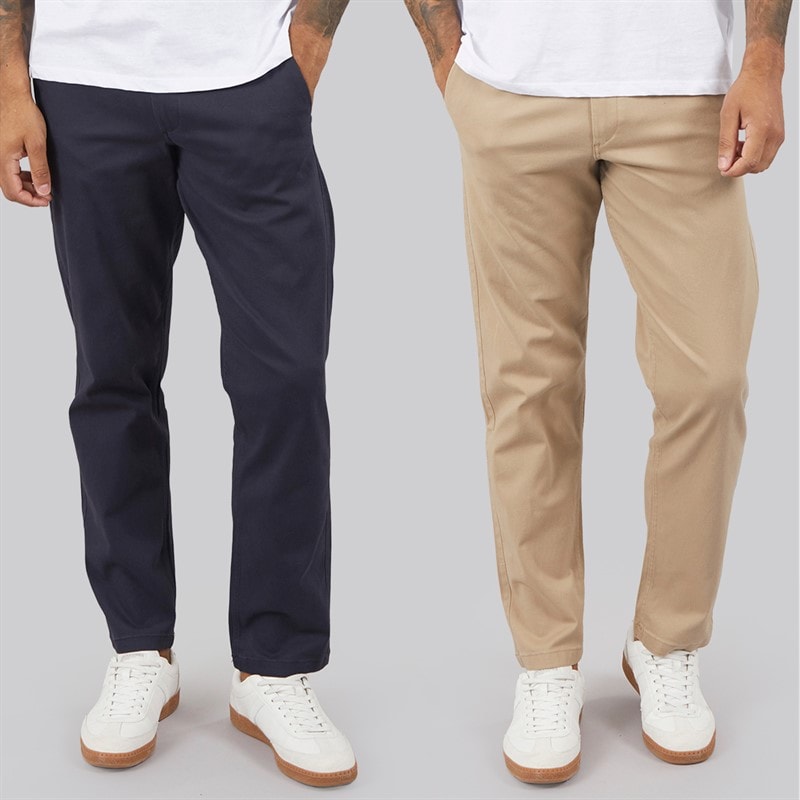 JACK & JONES Dwupak spodni chinos o luźnym kroju Kane Dave dla niego kolor Navy/Crockery