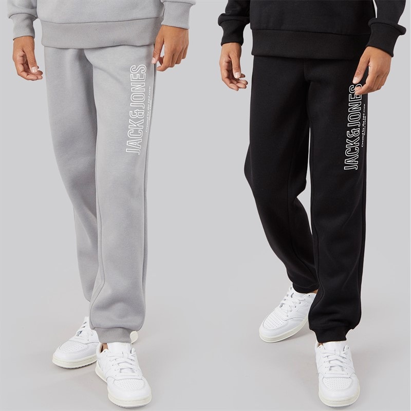 JACK & JONES Garçon Toby Deux lot Jogging Alloy/Noir