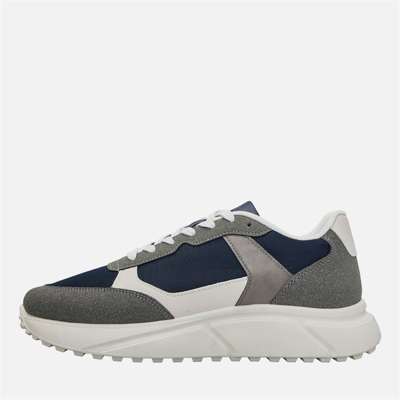 JACK & JONES Herren Aspire PU Runner Turnschuhe Navy/Grau