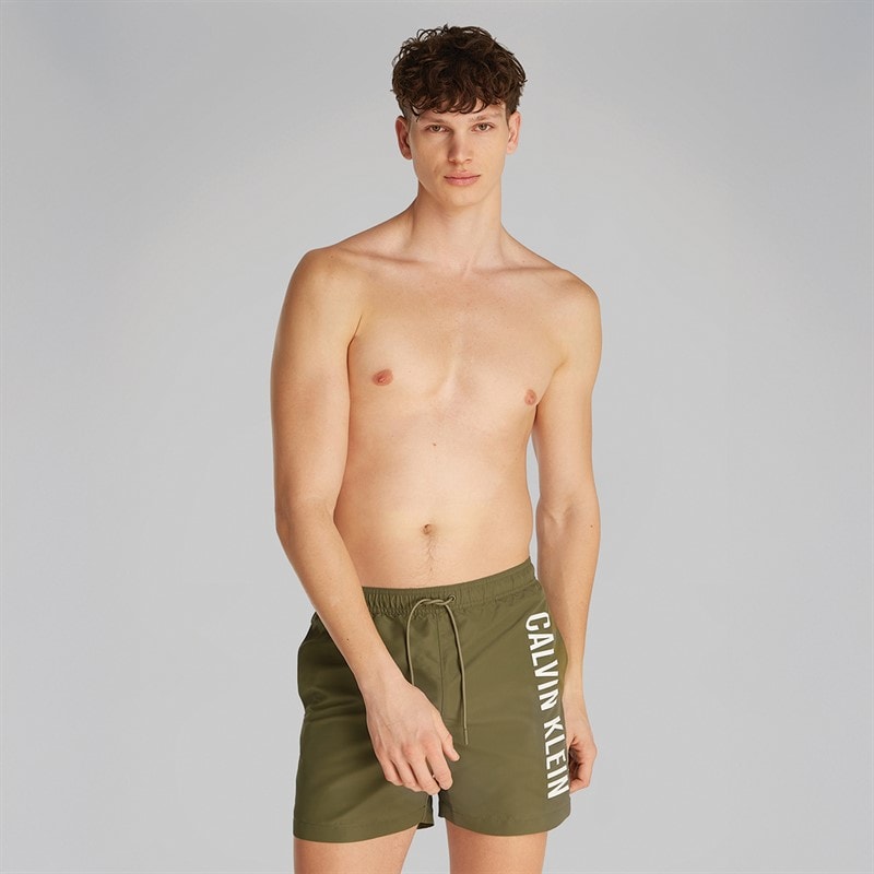 Calvin Klein Jeans Heren Zwembroek Bruin Olijf