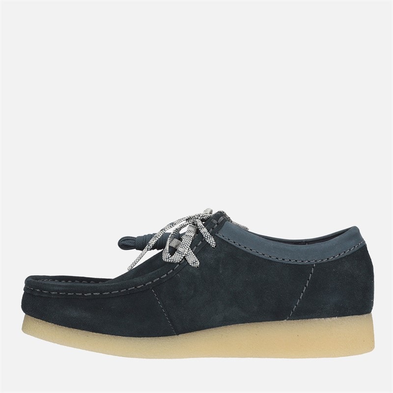 Clarks Heren Premium Evo Wallabee Schoenen Navy